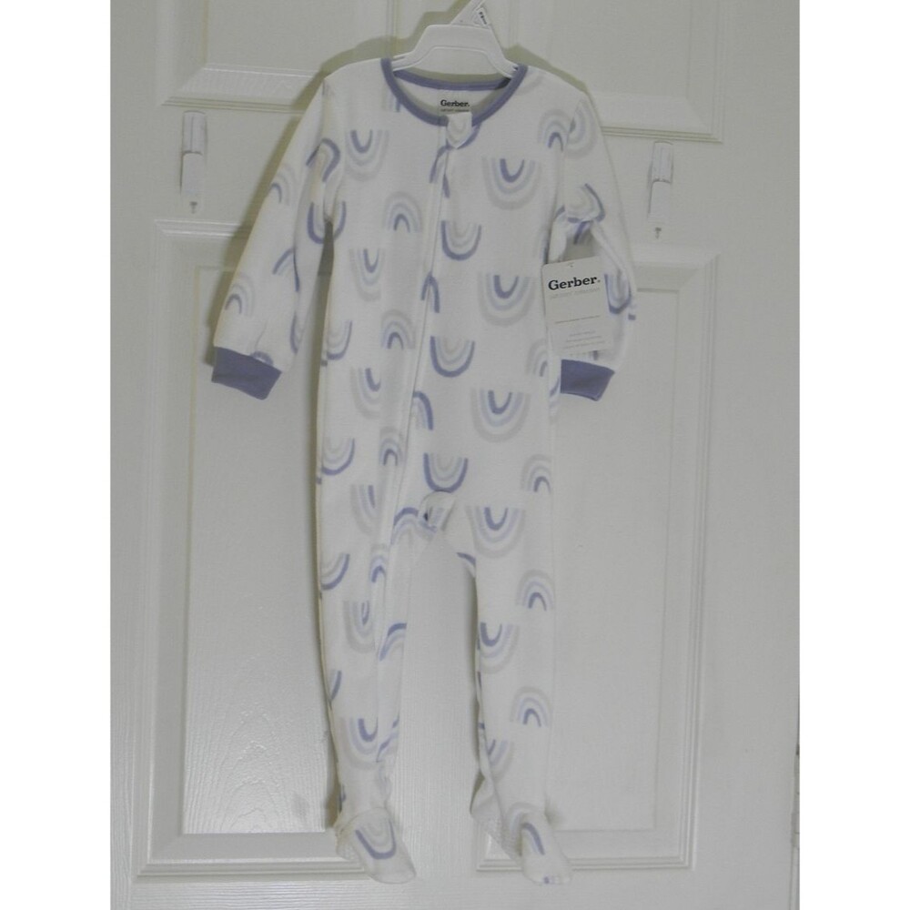 Gerber Just Born Collection Blanket Sleeper 18 mos. Rainbow Print Gift NWT